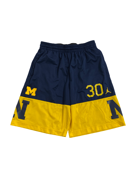 Michigan Football Player-Exclusive Shorts With 