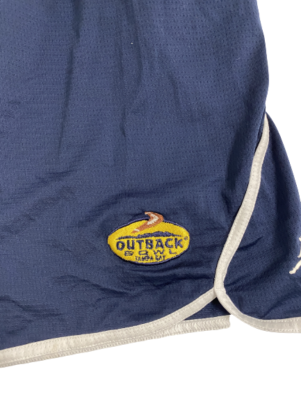 Grant Perry Michigan Football Outback Bowl Player-Exclusive Shorts With 