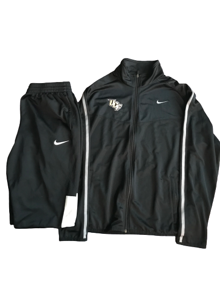 Tristan Reaves UCF Football Team Issued St. Petersburg Bowl Travel Set - Jacket & Sweatpants (Size XL)
