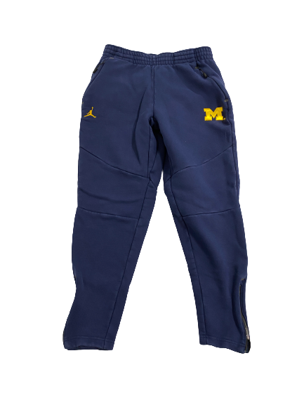 Grant Perry Michigan Football Team-Issued Sweatpants (Size M)