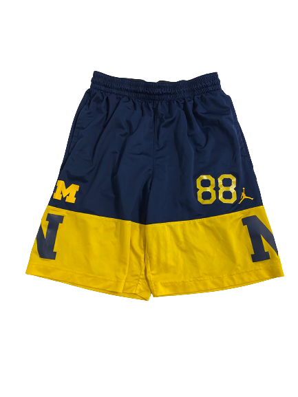 Grant Perry Michigan Football Player-Exclusive Shorts With 