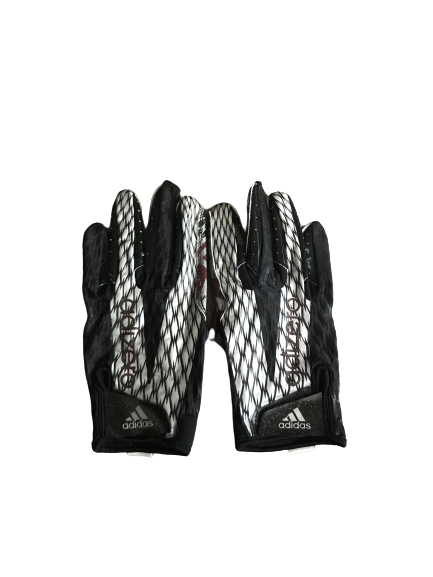 Kwame Etwi Texas A&M Team Exclusive Football Gloves (Size L)