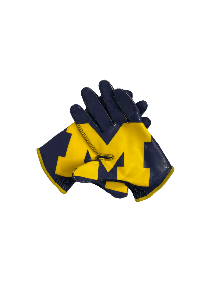 Grant Perry Michigan Football Player-Exclusive Gloves (Size L)
