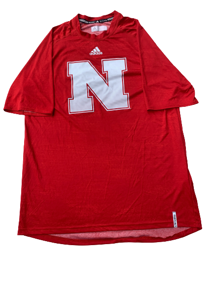 Michael Jacobson Nebraska Adidas T-Shirt (Size XLT)