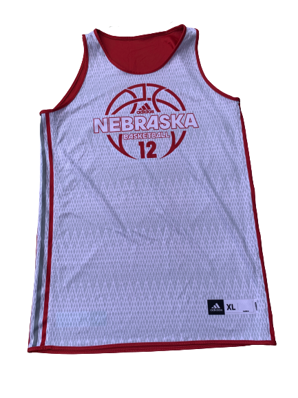 Michael Jacobson Nebraska Basketball Reversible Practice Jersey (Size XL)