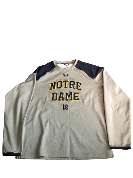 Nyles Morgan Notre Dame Team Issued Crewneck Sweatshirt (Size XL)