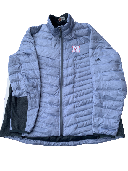 Michael Jacobson Nebraska Adidas Winter Jacket (Size XXL)