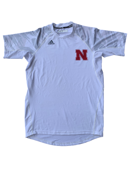 Michael Jacobson Nebraska Adidas Compression Shirt (Size XL)