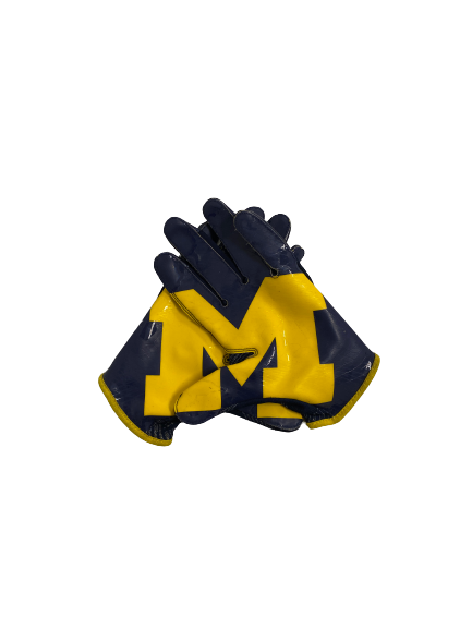 Grant Perry Michigan Football Player-Exclusive Gloves (Size L)