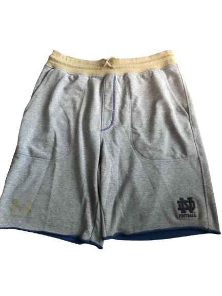 Nyles Morgan Notre Dame Team Issued Sweat Shorts (Size XL)