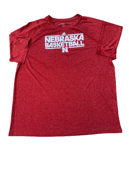 Michael Jacobson Nebraska Basketball Adidas T-Shirt (Size XL)