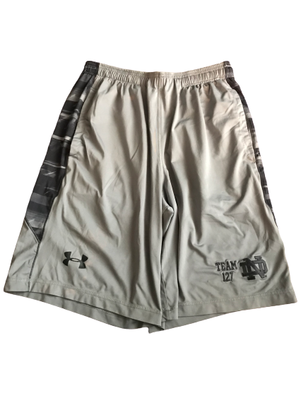 Nyles Morgan Notre Dame Team Exclusive Team 137 Shorts (Size M)