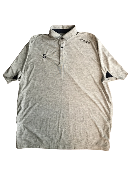 Nyles Morgan Notre Dame Team Exclusive Polo Shirt (Size XL)