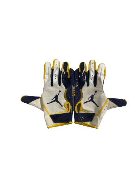 Grant Perry Michigan Football Player-Exclusive Gloves (Size XXL)