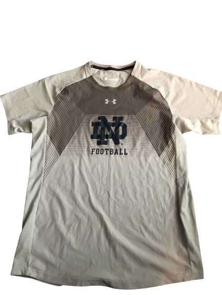 Nyles Morgan Notre Dame Team Issued Workout Shirt (Size XL)