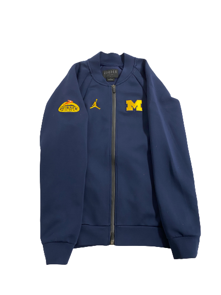 Grant Perry Michigan Football Player-Exclusive Outback Bowl Premium Zip-Up Jacket (Size L)