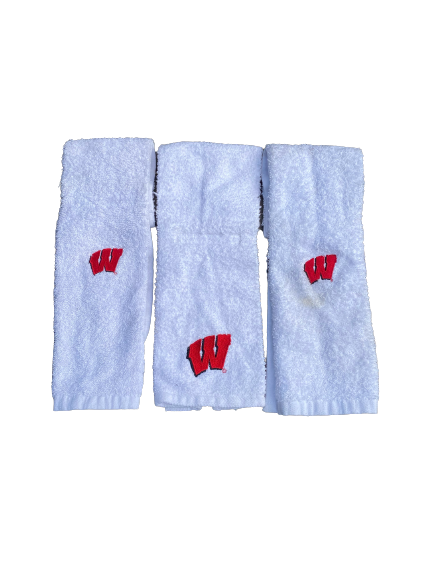 Scott Nelson Wisconsin Football Exclusive Game Towels (Lot of 3)