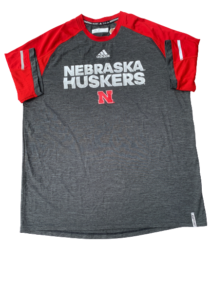 Michael Jacobson Nebraska Huskers Adidas T-Shirt (Size XLT)