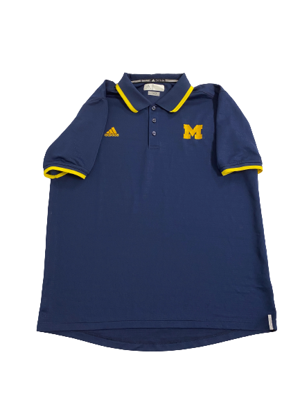 Grant Perry Michigan Football Team-Issued Polo Shirt (Size XL)