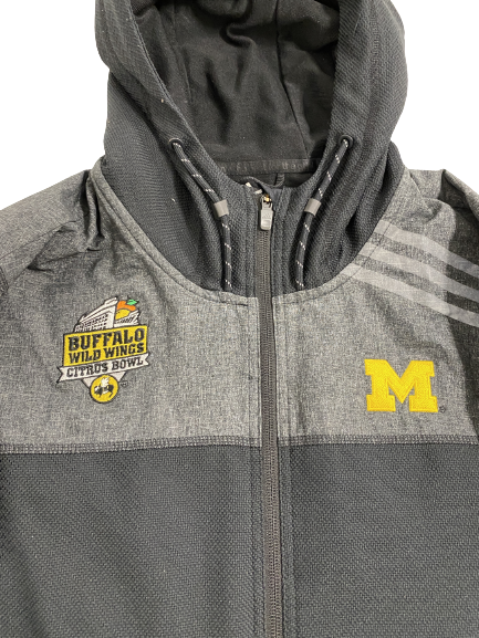 Grant Perry Michigan Football Player-Exclusive Citrus Bowl Zip-Up Jacket (Size XL)