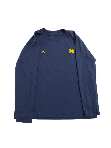Grant Perry Michigan Football Player-Exclusive Long Sleeve Shirt With Name and 