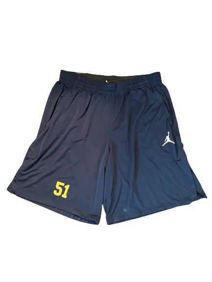 Cezar Ruiz Michigan Football Team Exclusive Shorts (Size XXL) - Obtained from Nick Eubanks