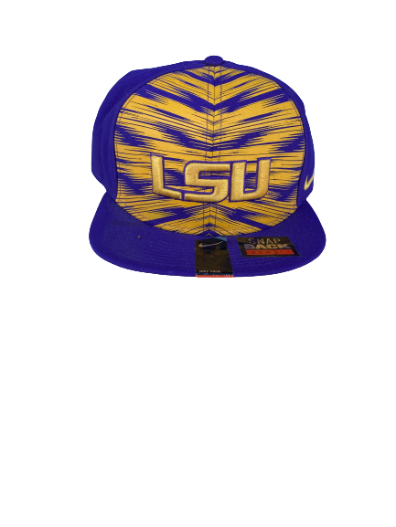 Garrett Brumfield LSU Football Team Issued Snapback Hat