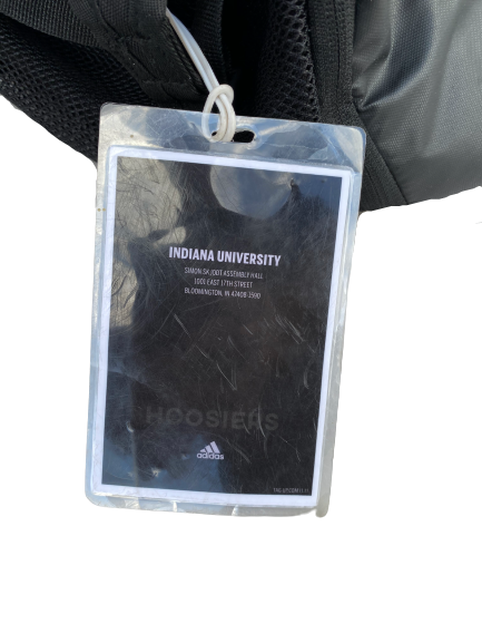 Jeremy Houston Indiana Baseball Team Issued Backpack with Travel Tag