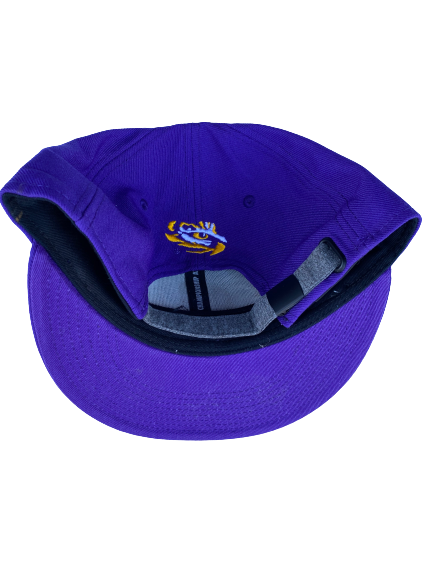Garrett Brumfield LSU Football Team Issued Adjustable Hat