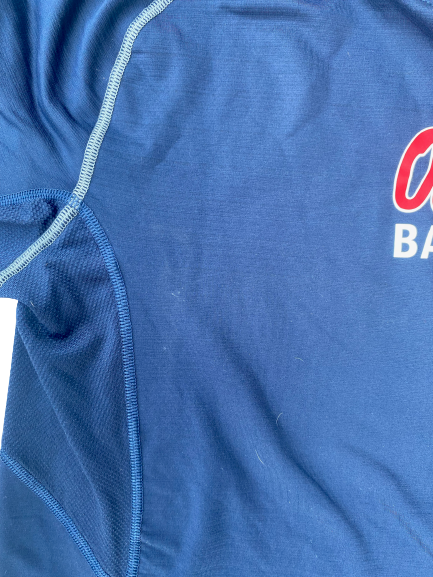 Greer Holston Ole Miss Baseball Team Issued Workout Shirt (Size 3XL)
