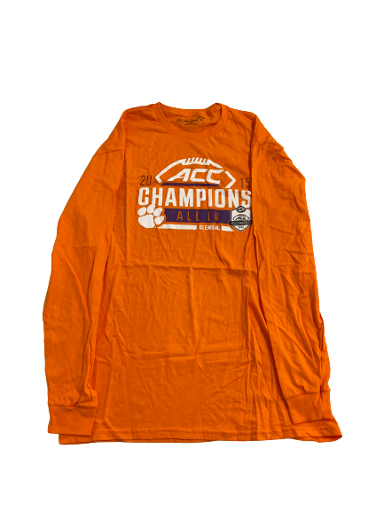 James Skalski Clemson Football 2015 ACC Championship Long Sleeve Shirt (Size L)