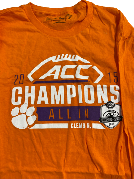 James Skalski Clemson Football 2015 ACC Championship Long Sleeve Shirt (Size L)