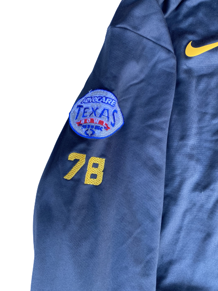 Garrett Brumfield LSU Football Player Exclusive Texas Bowl Jacket with Number (Size XXXL)