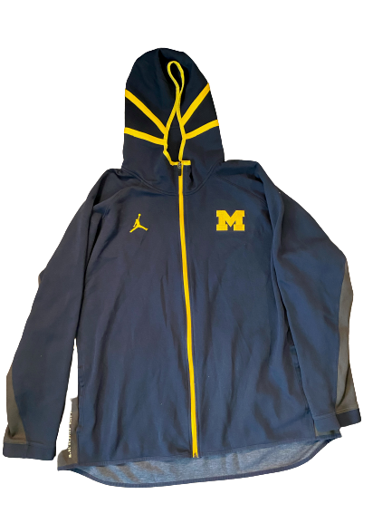 Nick Eubanks Michigan Football Team Issued Travel Jacket (Size XXXL)