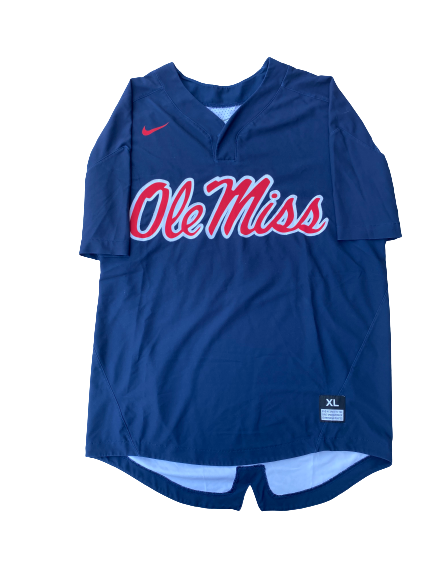 Greer Holston Ole Miss Baseball Team Practice Pullover with Number on Back (Size XL)