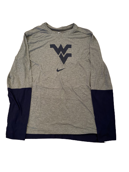 Austin Kendall West Virginia Football Nike Long Sleeve Shirt (Size XL)