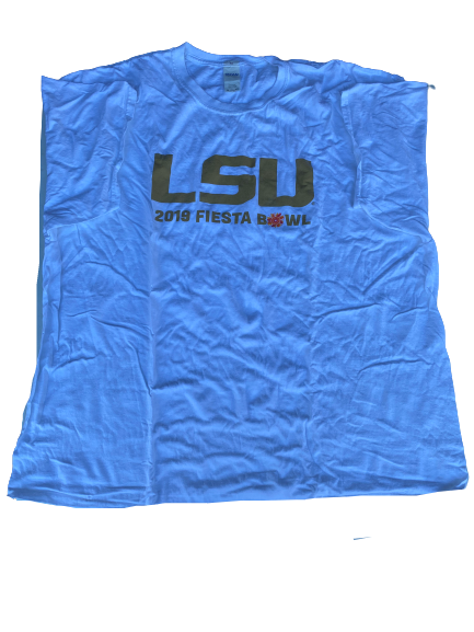 Garrett Brumfield LSU Football Team Exclusive 2019 Fiesta Bowl T-Shirt (Size XXXL)