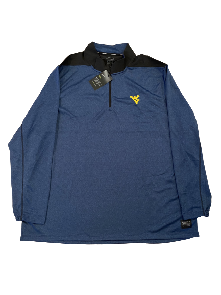 Austin Kendall West Virginia Football Nike 1/4 Zip-Up (New With Tags) (Size XXXL)
