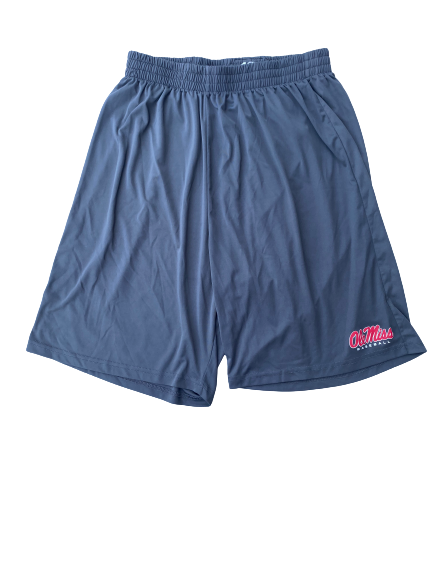 Greer Holston Ole Miss Baseball Team Issued Workout Shorts (Size XL)