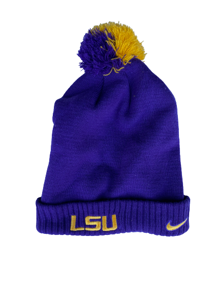 Garrett Brumfield LSU Football Team Issued Beanie Hat