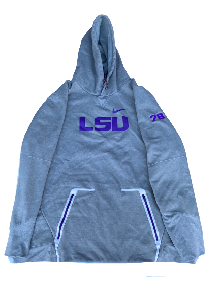 Garrett Brumfield LSU Football Team Exclusive Sweatshirt with Number (Size XXXL)