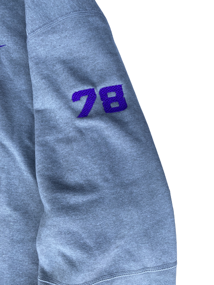 Garrett Brumfield LSU Football Team Exclusive Sweatshirt with Number (Size XXXL)