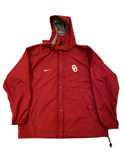 Austin Kendall Oklahoma Football Rain Jacket (Size L)