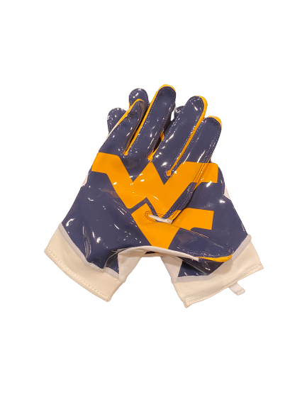 Austin Kendall West Virginia Football Gloves (Size XXL)