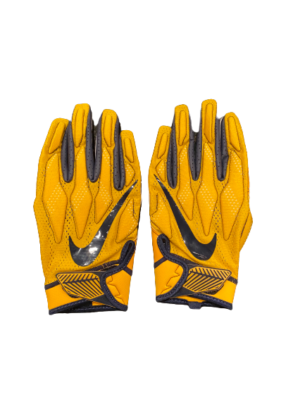 Austin Kendall West Virginia Football Gloves (Size XL)