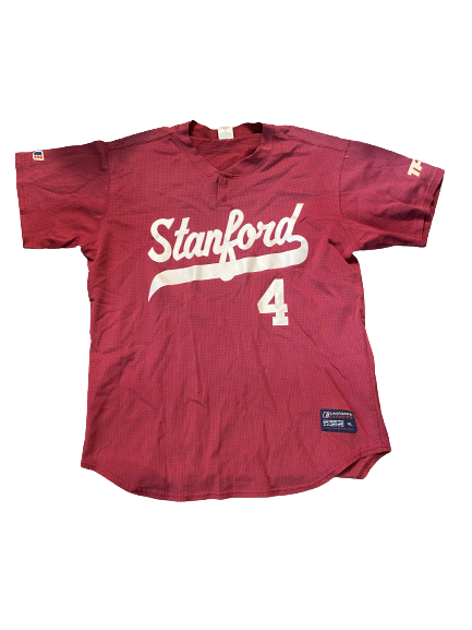 Nico Hoerner Stanford Baseball Practice Jersey (Size XL)