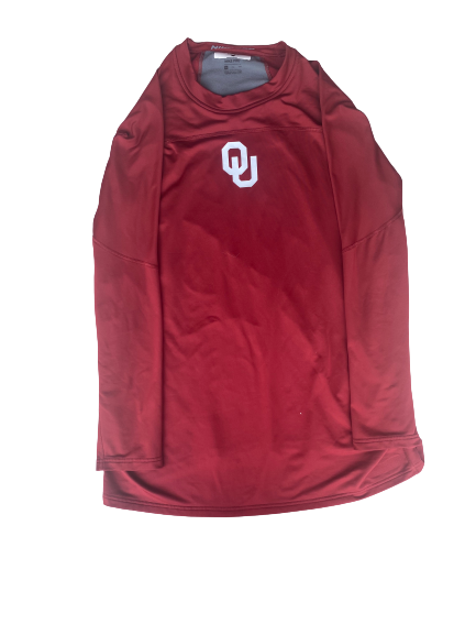Conor McKenna Oklahoma Baseball Team Issued Crew Neck Pullover (Size 2XL)