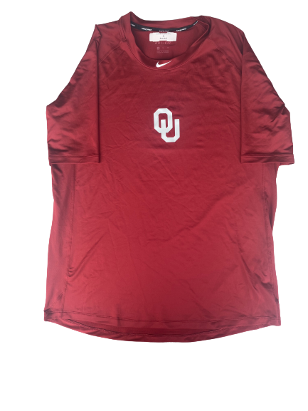 Conor McKenna Oklahoma Baseball Team Issued Workout Shirt (Size XL)