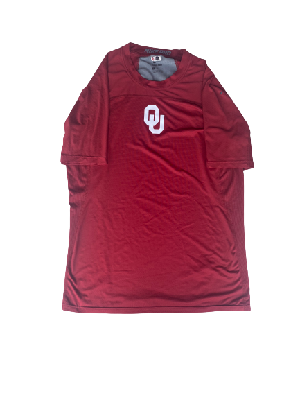Conor McKenna Oklahoma Baseball Team Issued Workout Shirt (Size L)