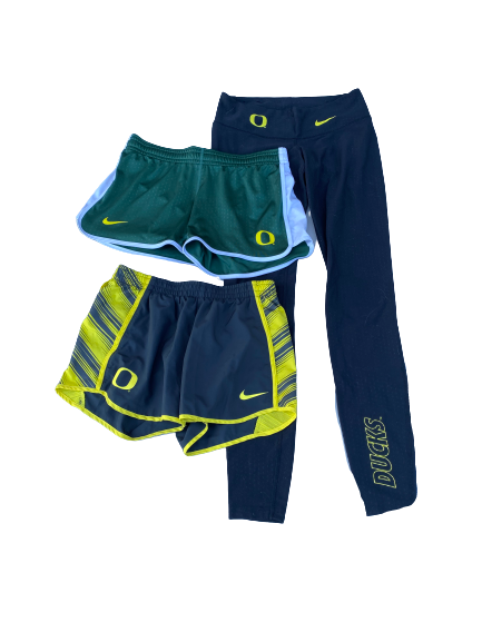Taylor Agost Oregon Volleyball Set of 2 Shorts & 1 Leggings (Size S)
